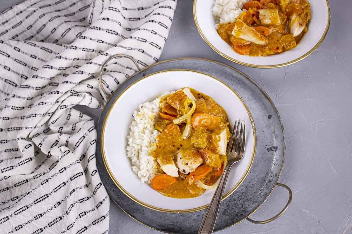 Poulet Korma & Noix de Cajou - Recette - Les Commis