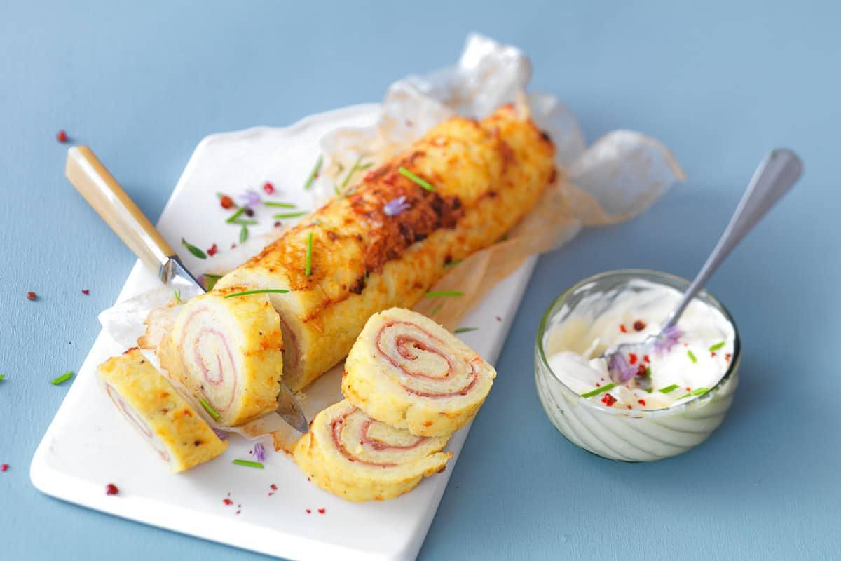 Roulé de Pommes de Terre au Jambon de Pays - Recette - Les Commis