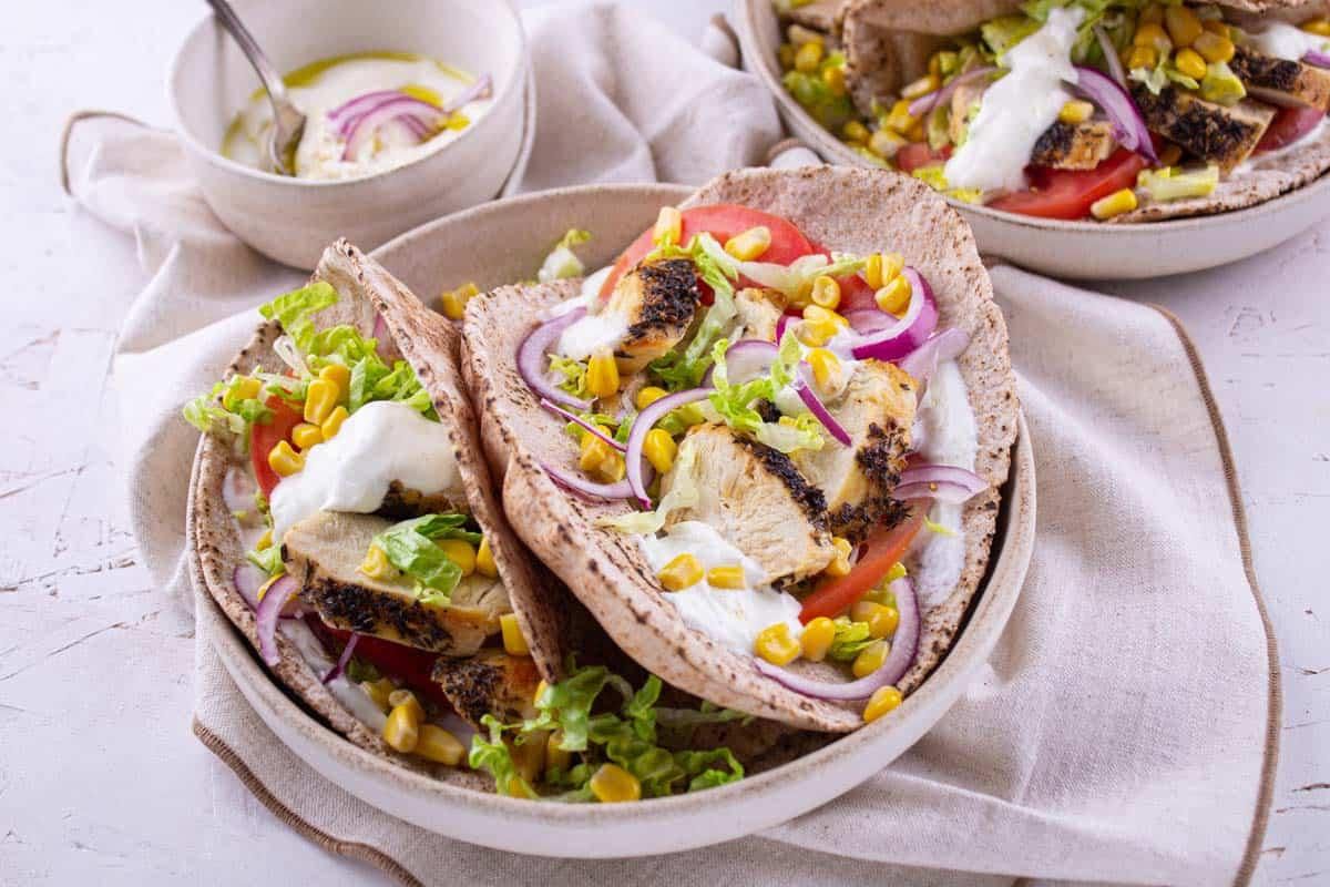 Pita Libanaise au Poulet - Recette - Les Commis